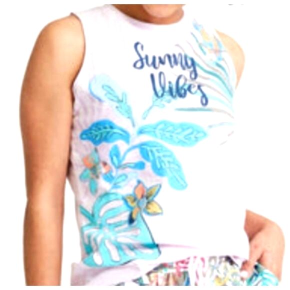 Vera Bradley Tank Top Women's Sunny Vibes Rain Forest Canopy Tropical NEW Small - Picture 1 of 12